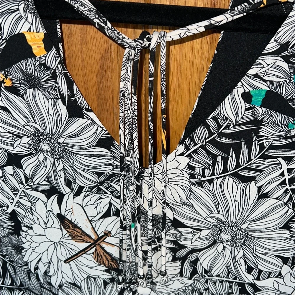 Sam Edelman Long Sleeve Firefly Print Dress - Picture 6 of 12